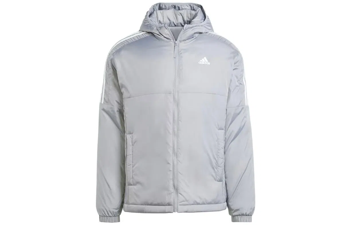 adidas Essentials Insulated Hooded Jacket Logo