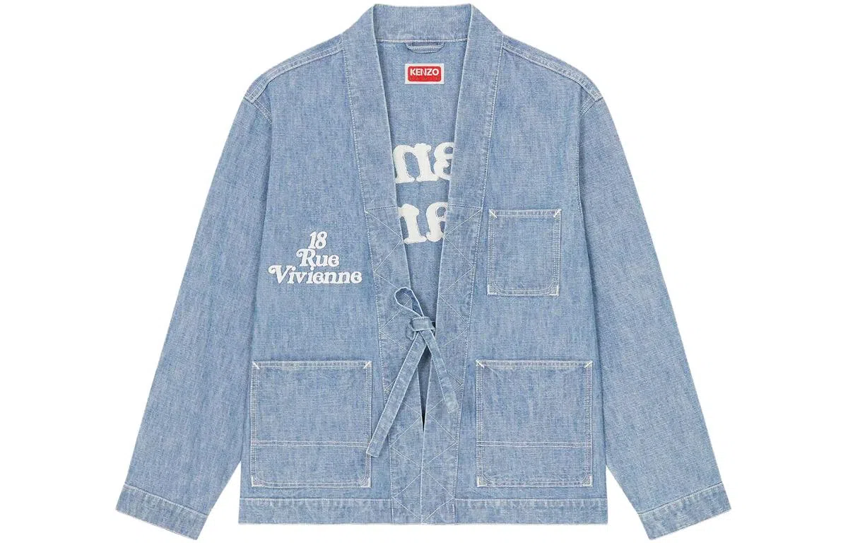 KENZO V-Neck Denim Jacket