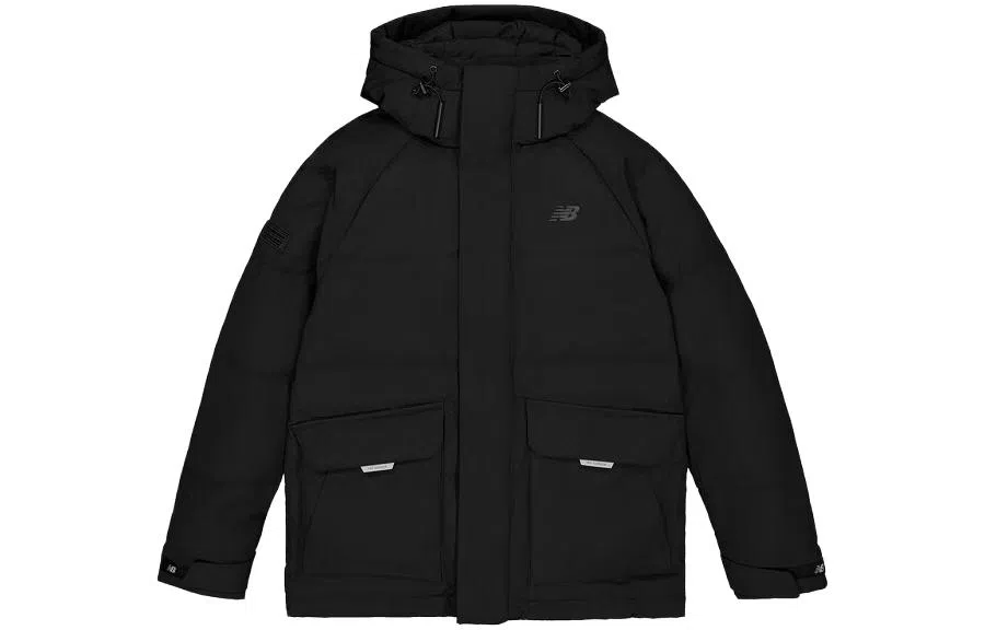 New Balance Down Jacket Hoodie Black
