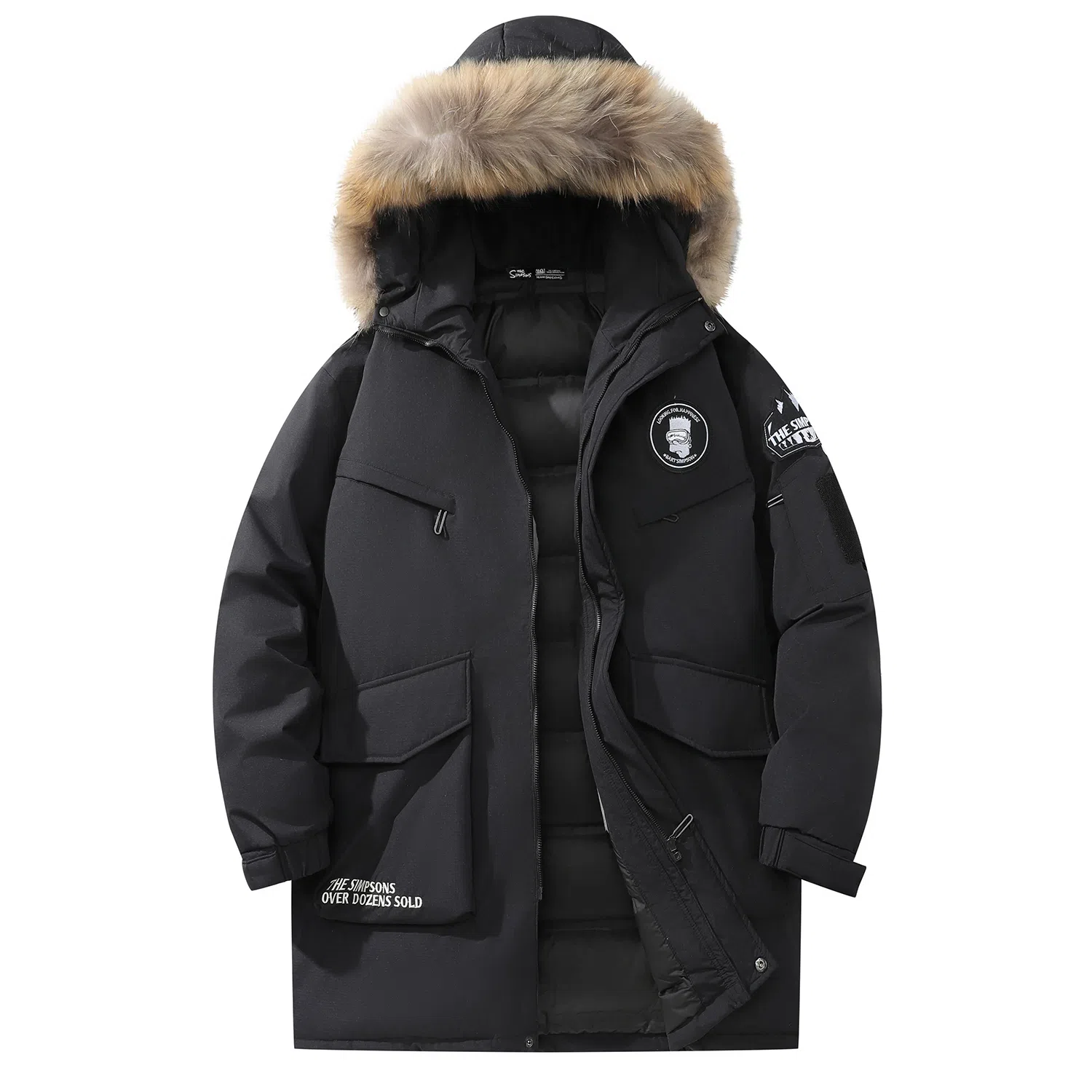 The Simpsons Letter Embroidered Parka