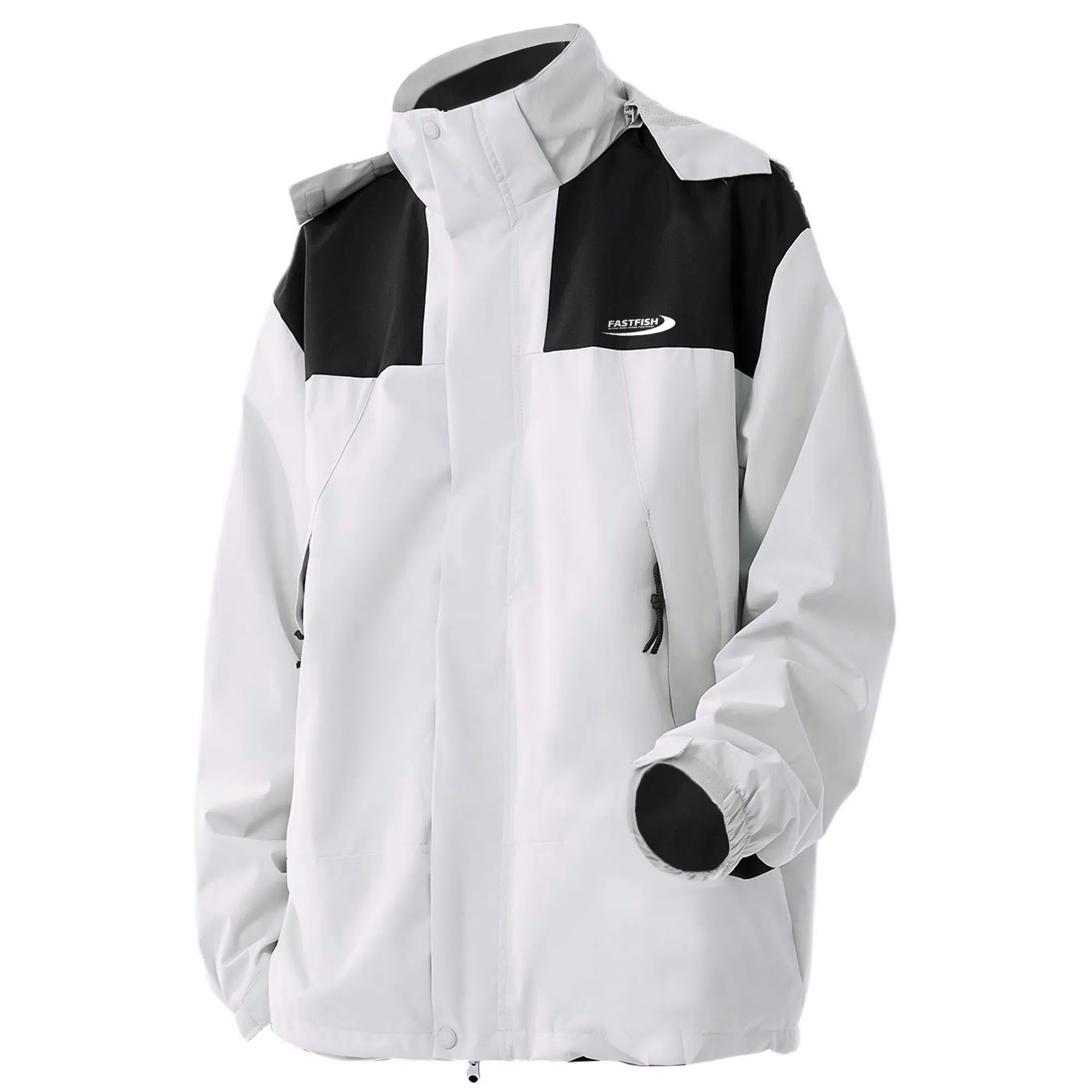 快鱼  户外运动日常通勤双层三合一加厚可拆卸内胆高峰抗寒  防水防风耐磨保暖冲锋衣 男女同款