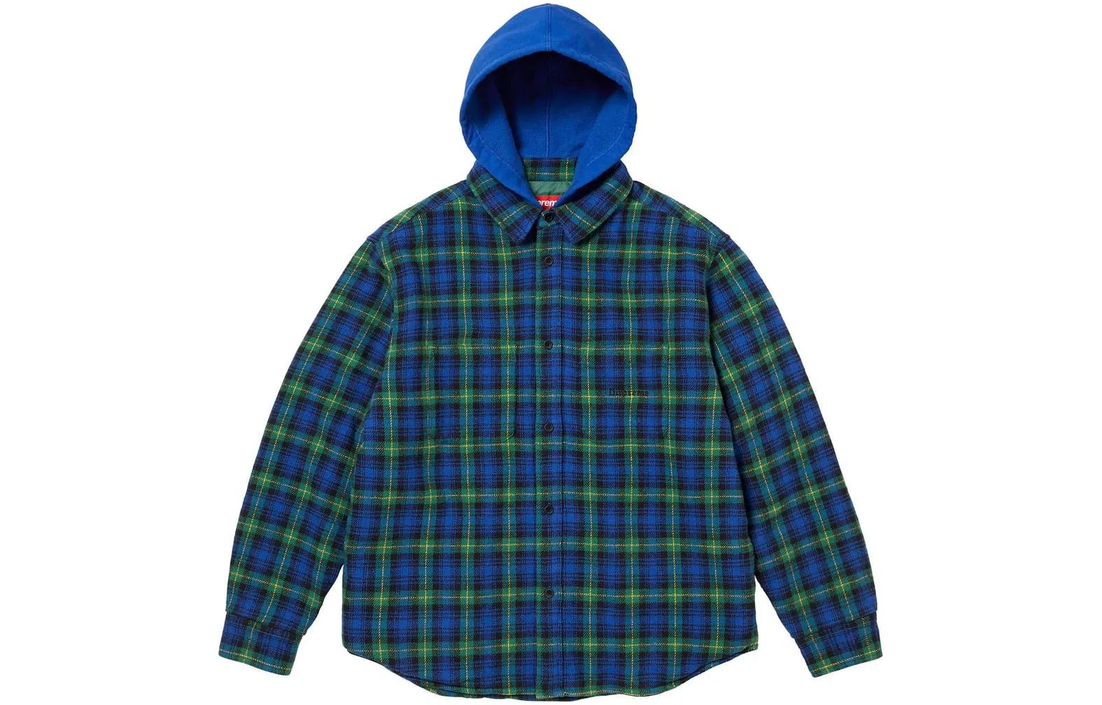 Supreme FW23 Tartan Flannel Hooded Shirt