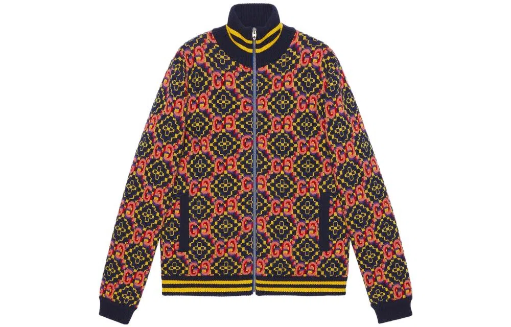 Gucci Logo Jacquard Bomber Jacket