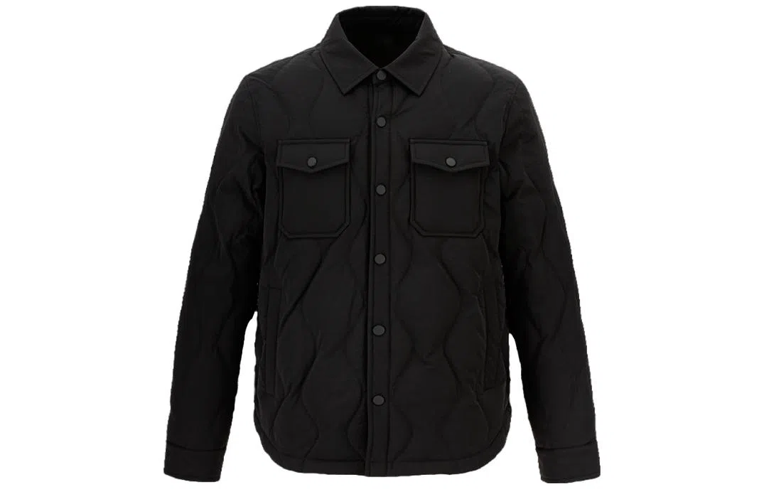 才子 白鸭绒保暖时尚工装纯色羽绒服 男款