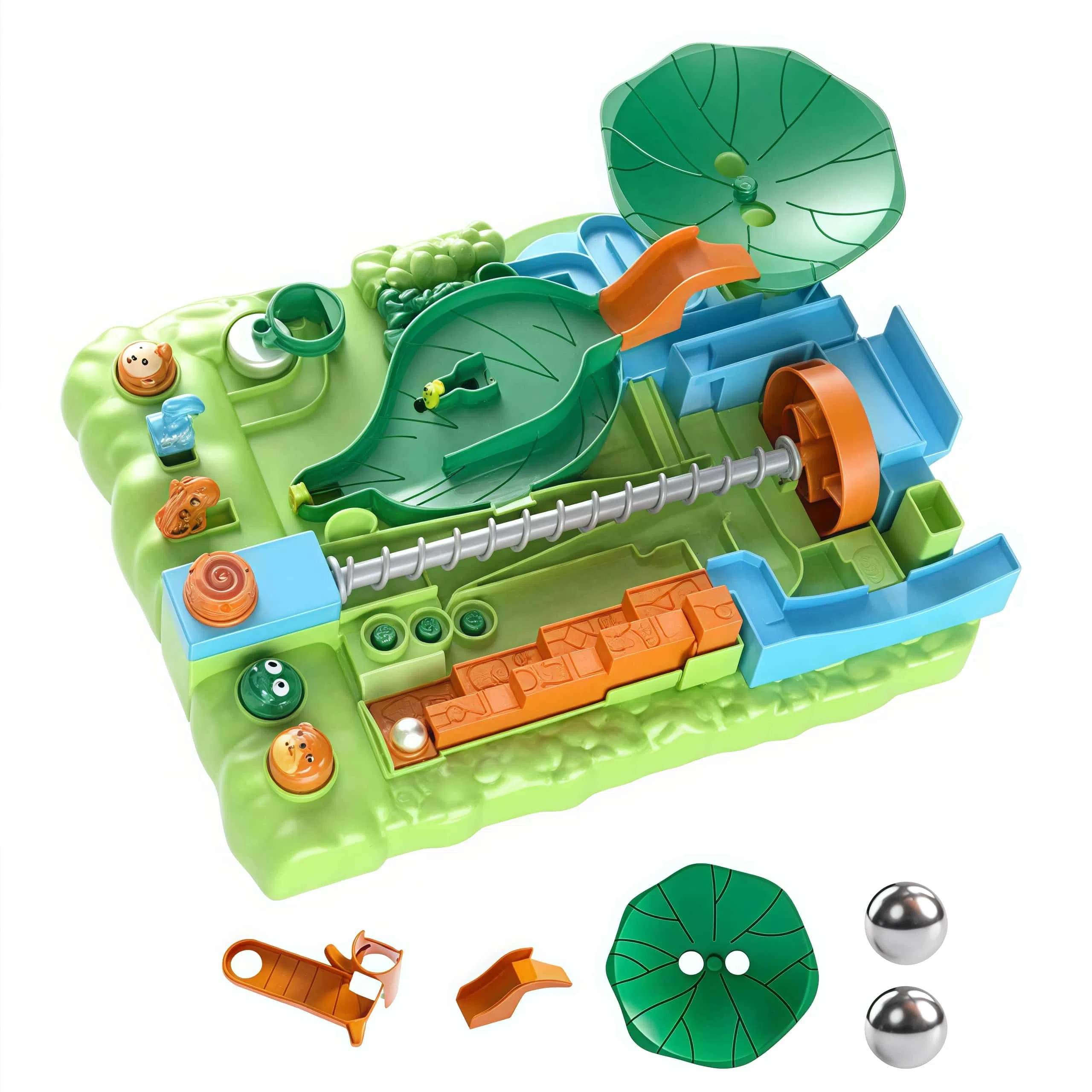 古欧 趣味丛林闯关大冒险滚珠轨道 社交互动  早教益智玩具