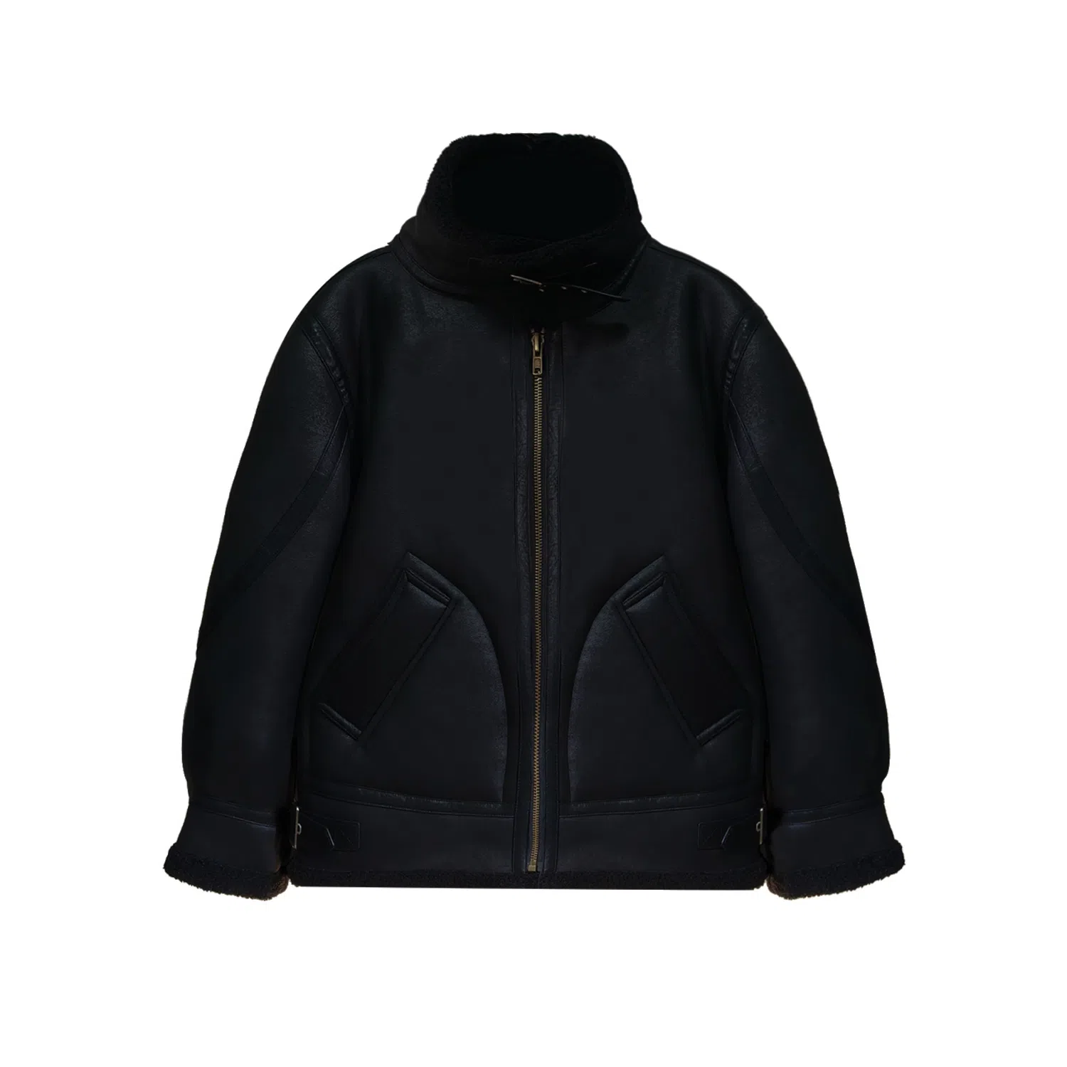 WILD LEADER Vintage Biker Jacket Khaki