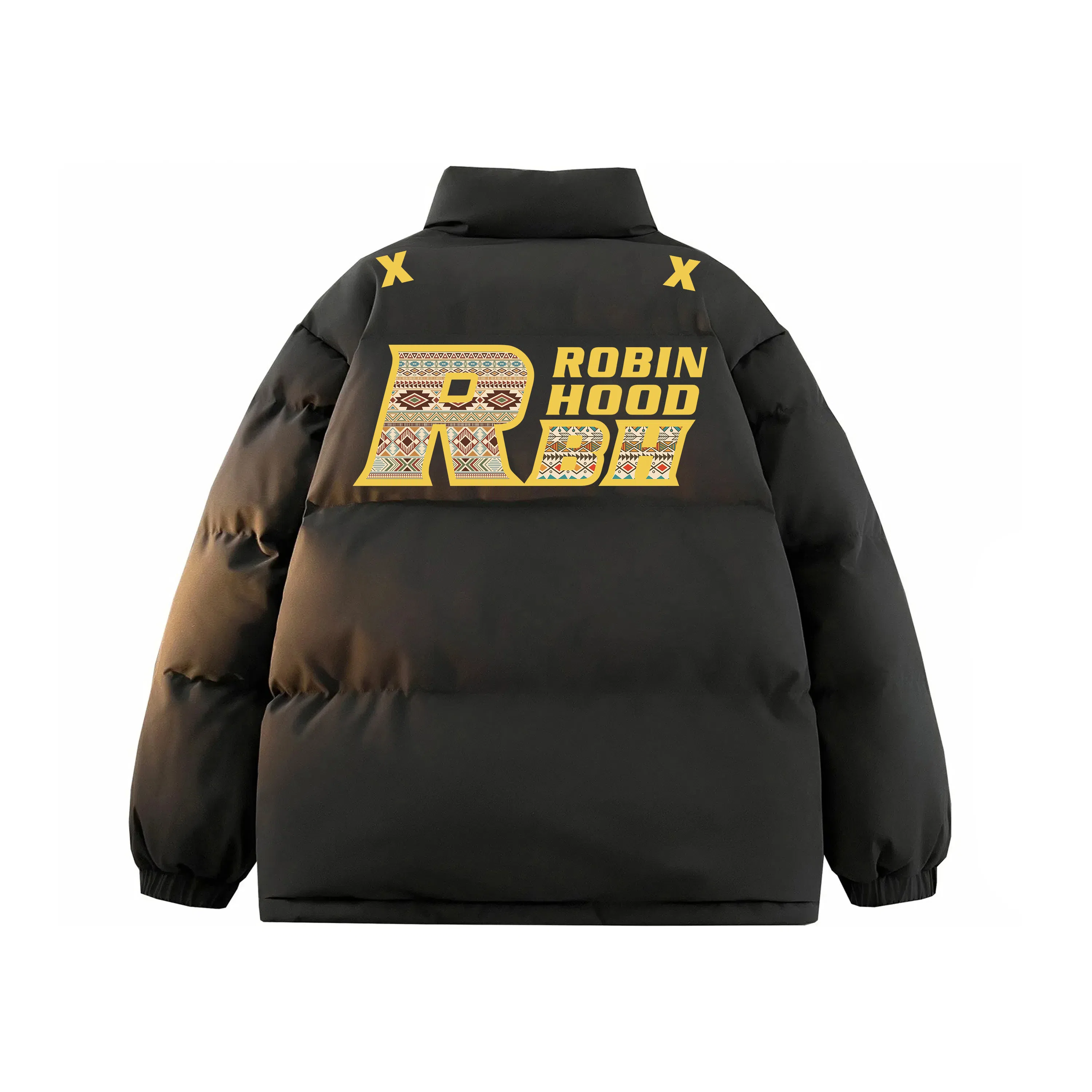 ROBINHOOD Thick Colorblock Down Jacket