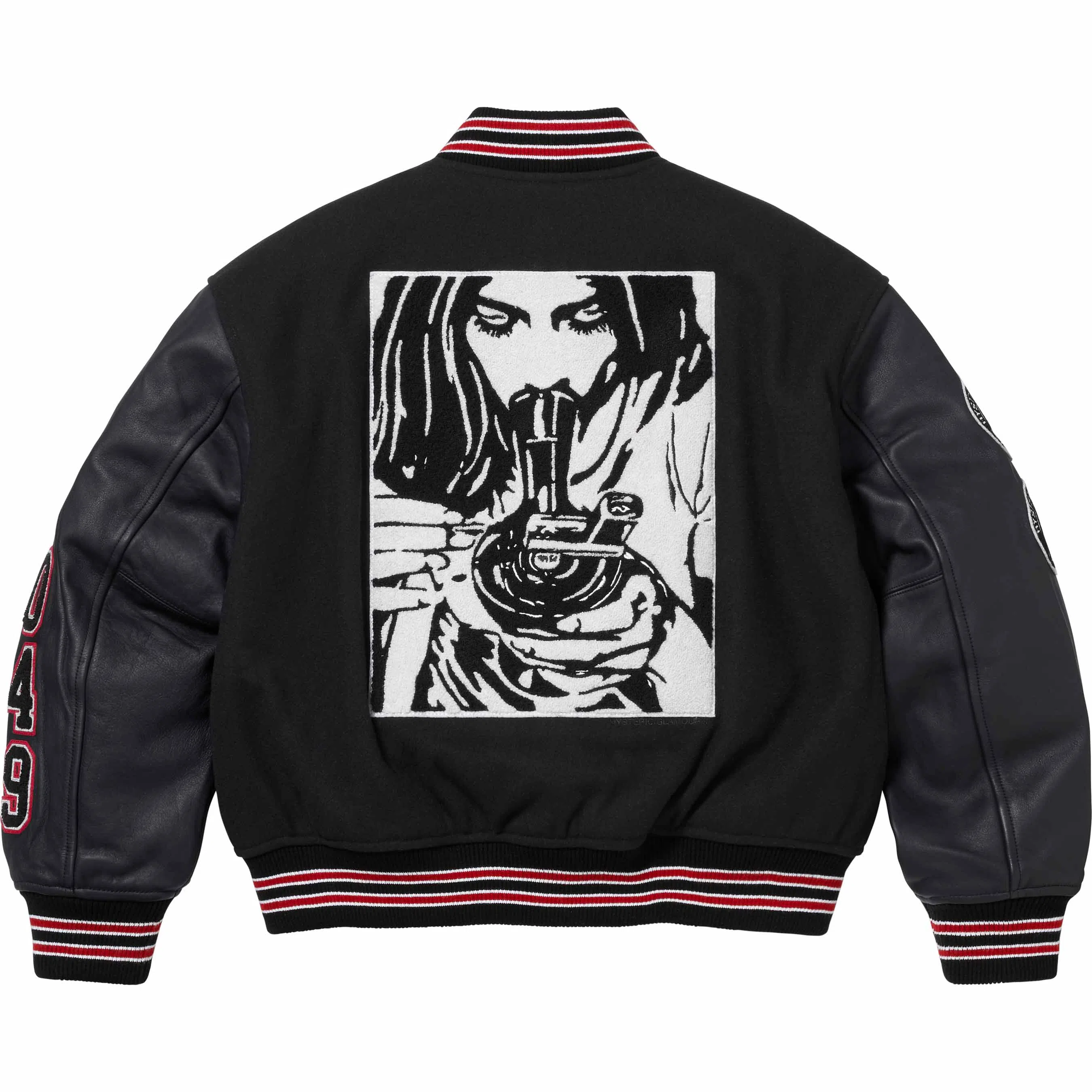 Supreme x HYSTERIC GLAMOUR Varsity Jacket