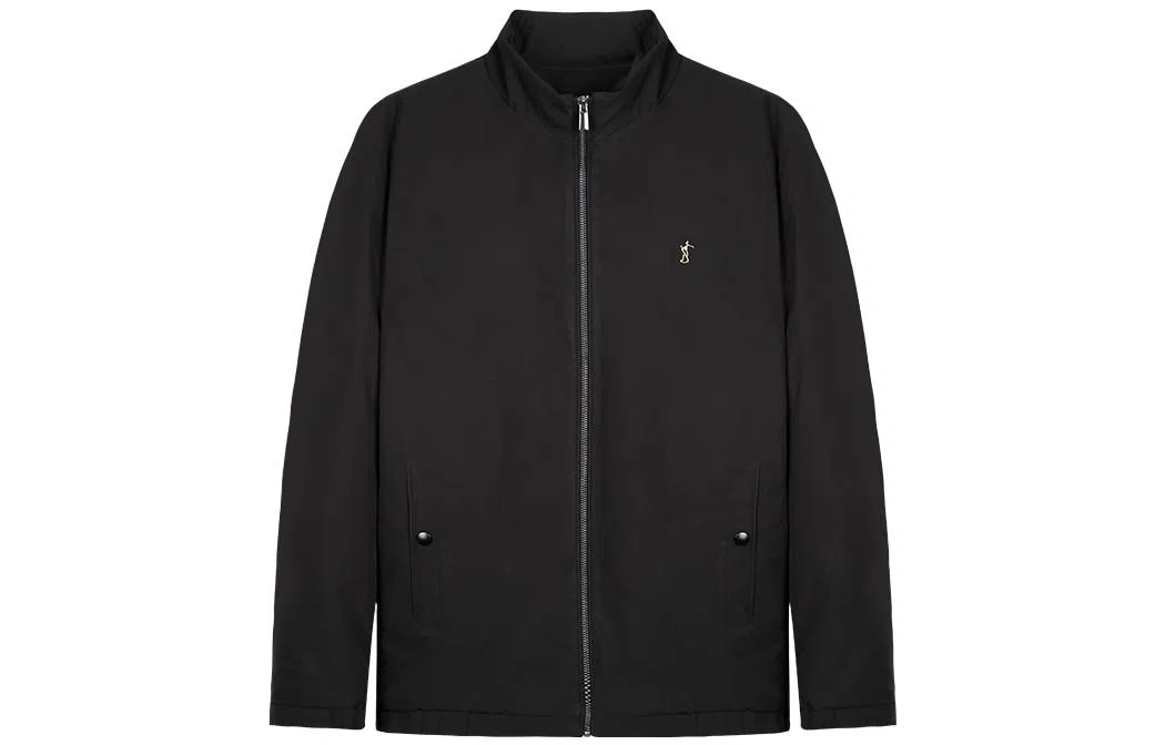 才子 男装立领纯色保暖休闲棉服 男款