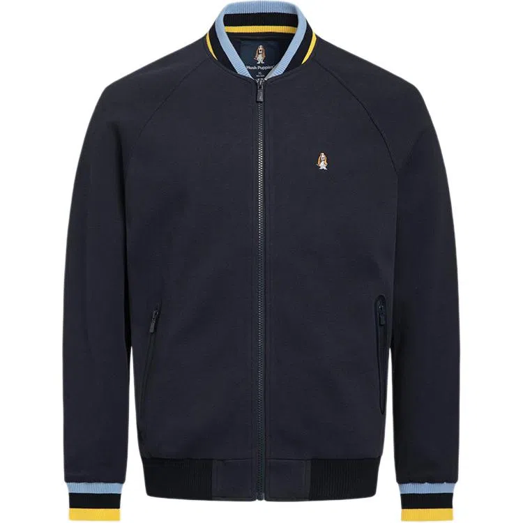Hush Puppies Baseball Jacket Navy
