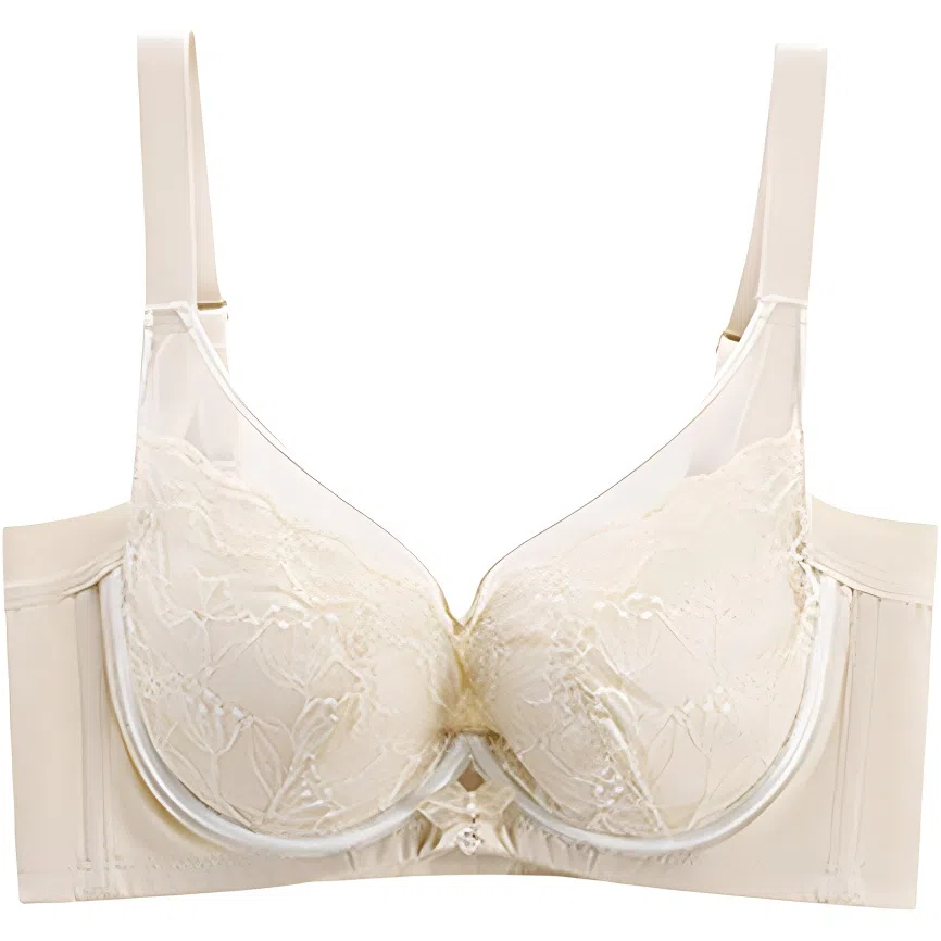 欧迪芬 亲肤透气小胸显大聚拢上托收副乳防下垂软支撑蕾丝时尚文胸 女款