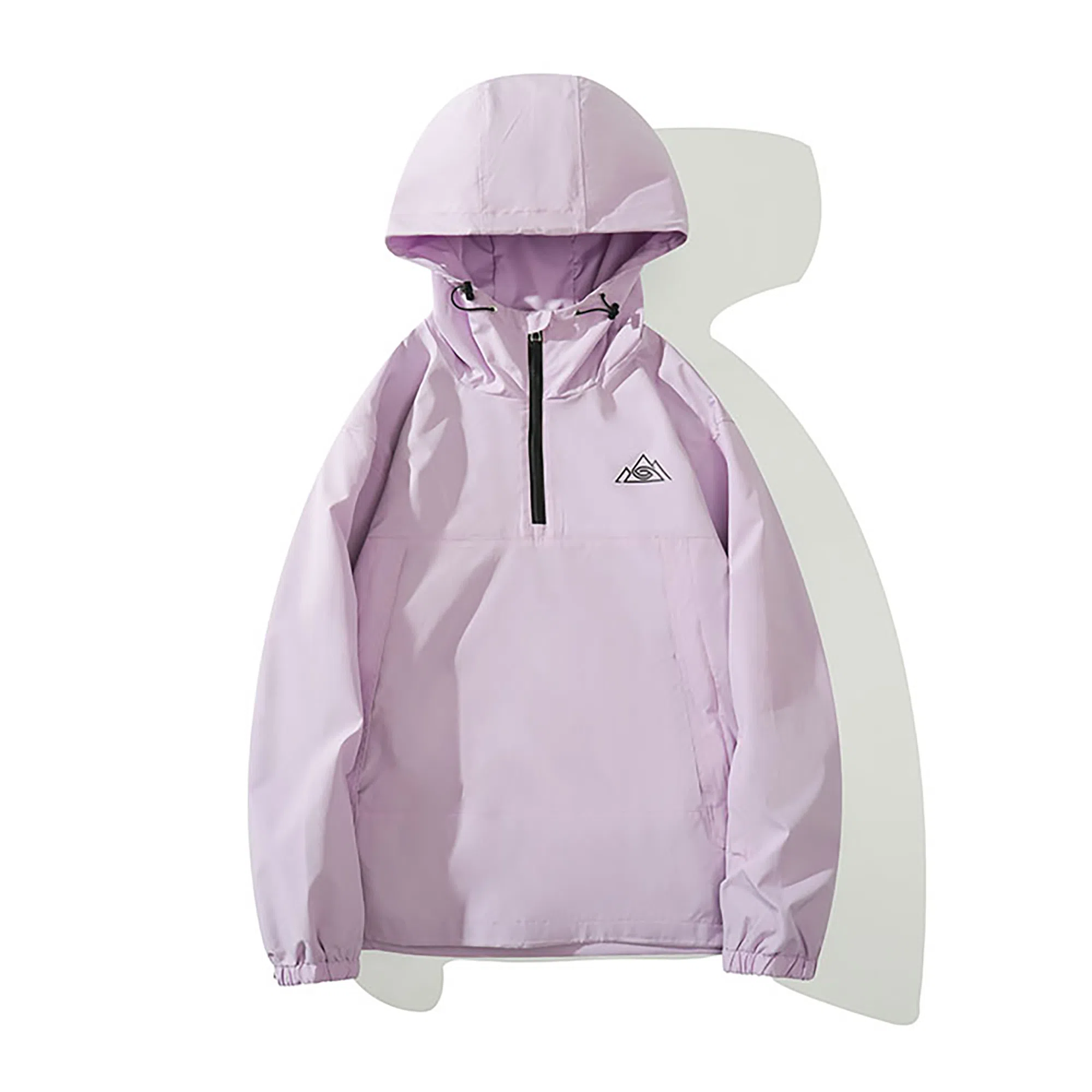 雅鹿  山系系列户外出行徒步登山旅行纯色简约时尚拉链连帽长袖滑雪  防风透气耐磨保暖防水冲锋衣 男女同款