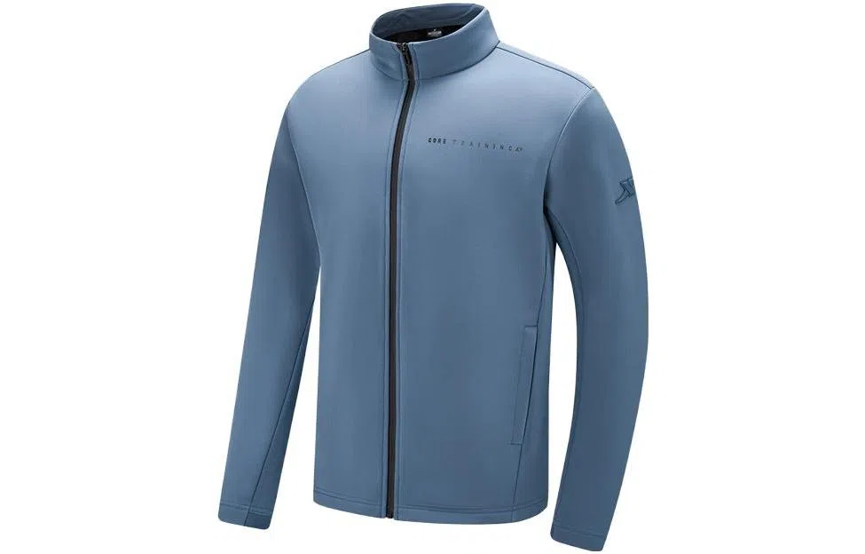 特步 加绒立领保暖训练夹克 男款