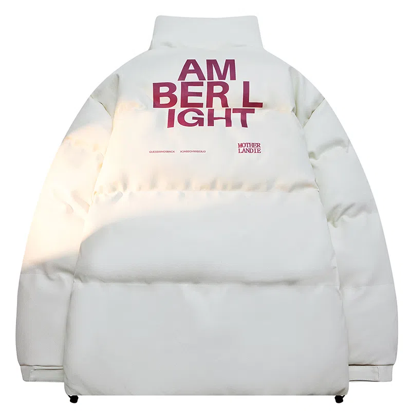 AMBER LIGHT Star Print Puffer Jacket