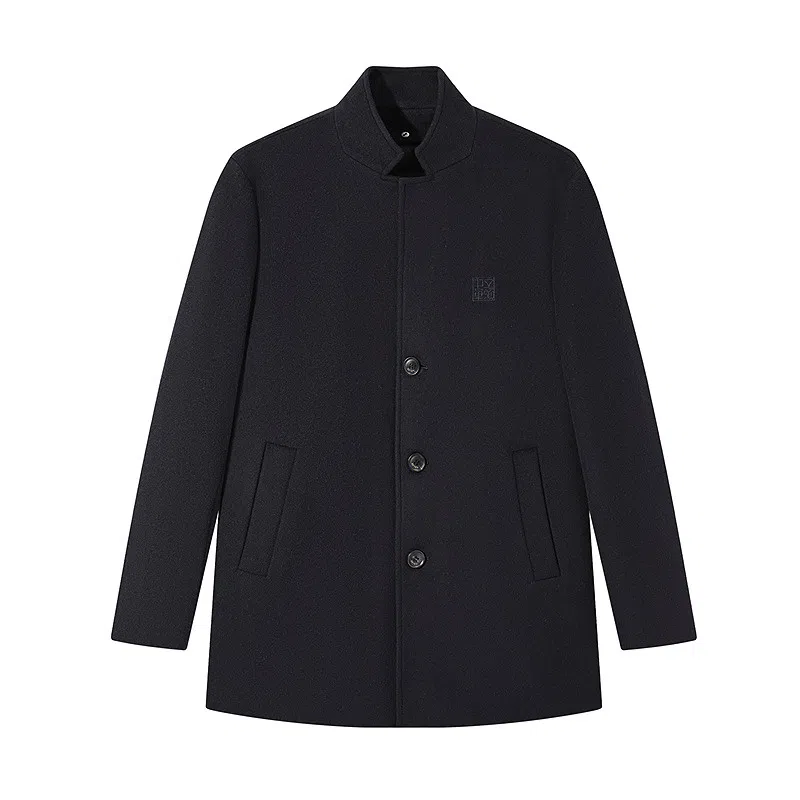 SEVEN High-End Wool Coat Black