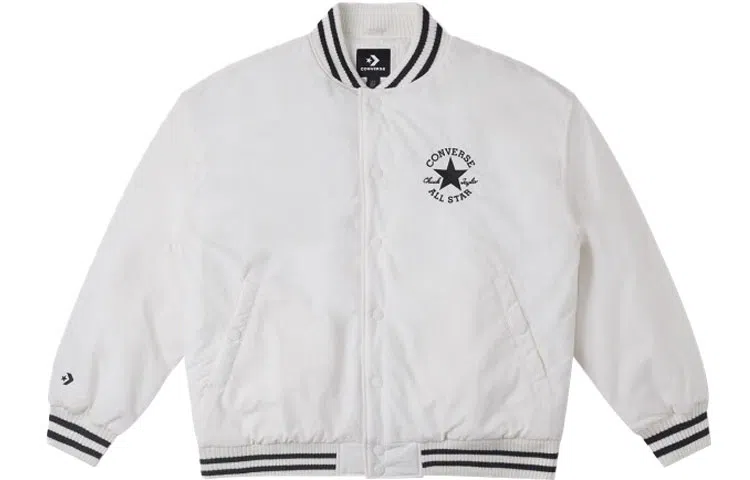 Converse Baseball Jacket White