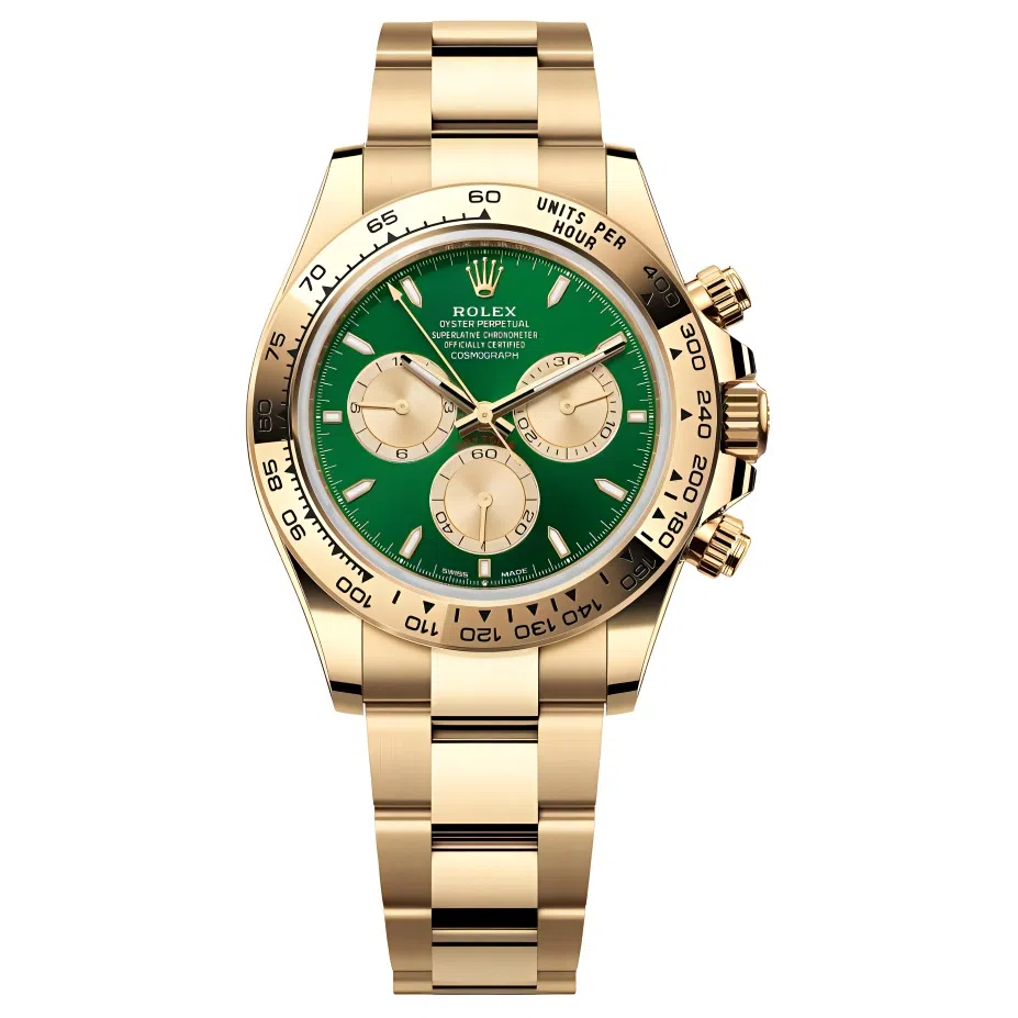 Rolex Daytona 40mm Green Dial 18k Gold