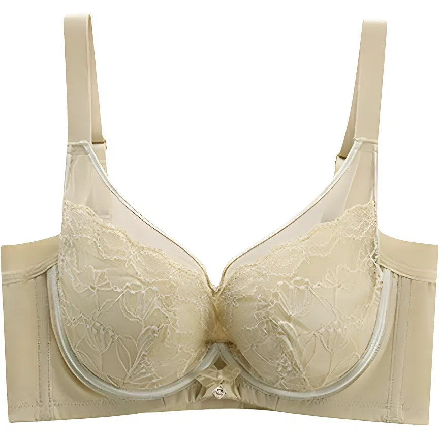 欧迪芬 亲肤透气小胸显大聚拢上托收副乳防下垂软支撑蕾丝时尚文胸 女款