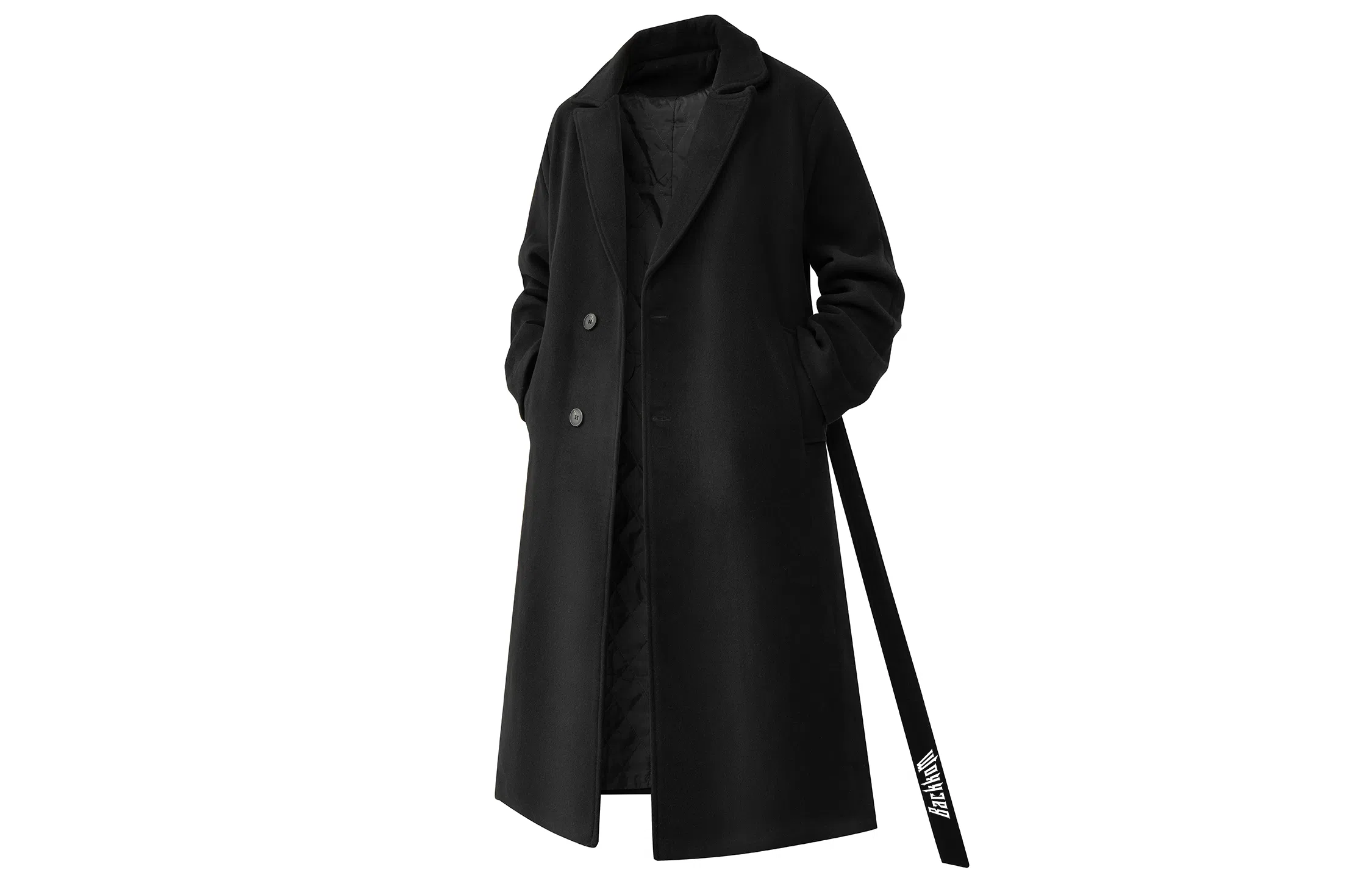 大卫贝肯 简约复古纯色基础长款宽松休闲百搭舒适韩系日常款保暖大衣 男女同款 紫色