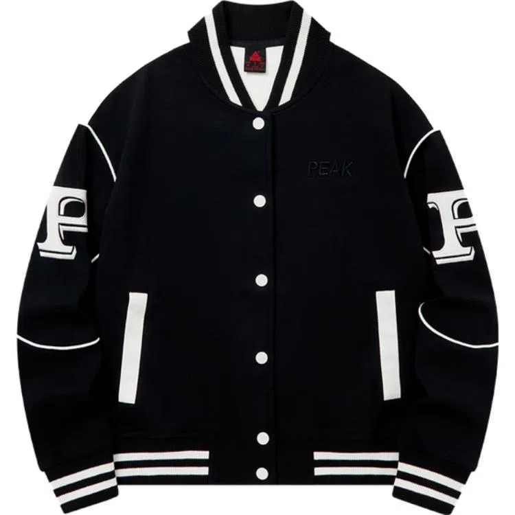 匹克 时尚系列 运动休闲针织外套 女款 黑色