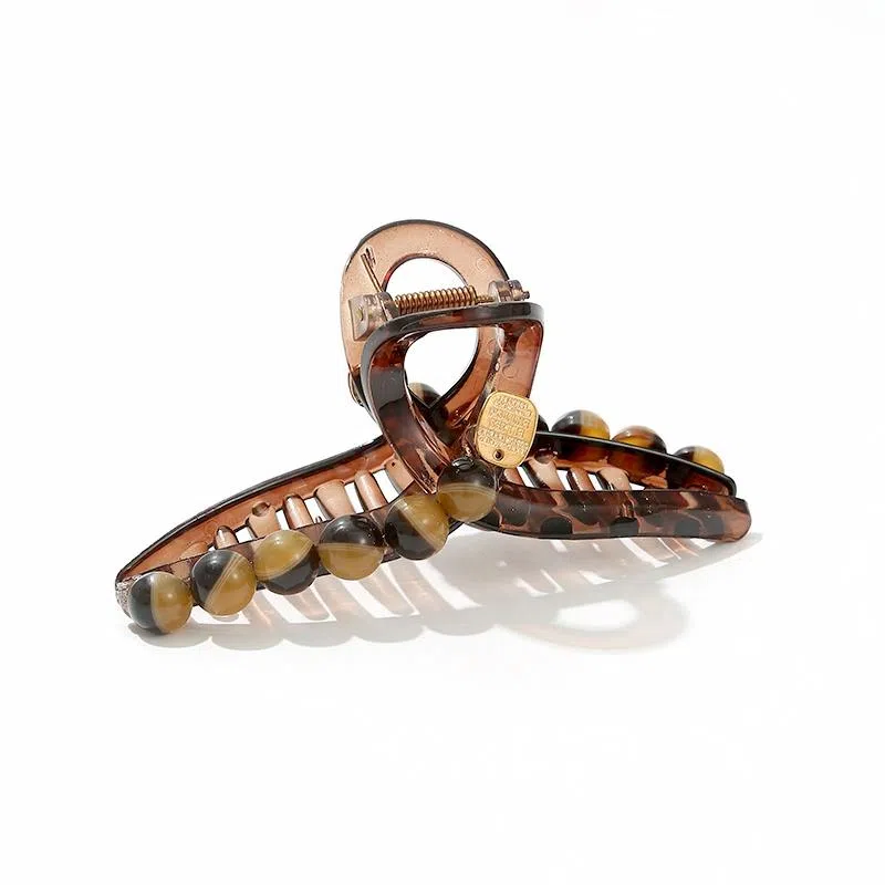 如花梦 高级感珠珠发量多大号复古 亚克力 发夹 女款