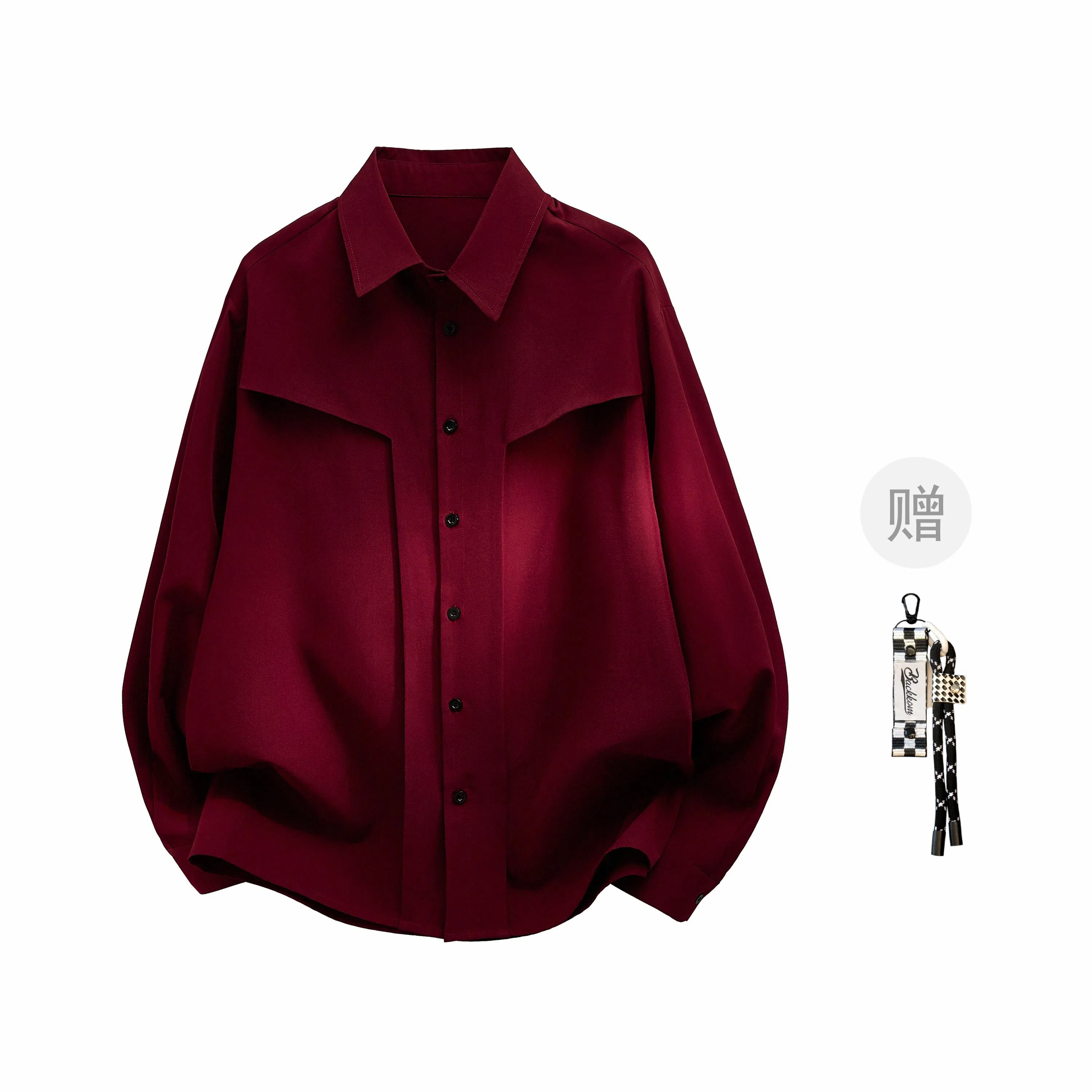 大卫贝肯 美式高街基础纯色简约复古小众经典青年日常通勤宽松透气时尚百搭高级感长袖衬衫 男女同款