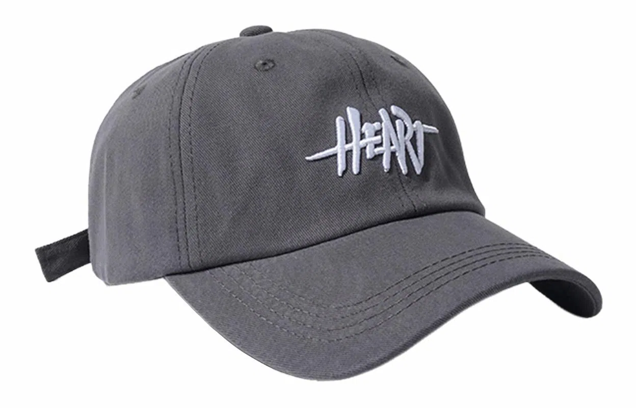 优幽兰 时尚百搭大头围显脸小休闲百搭韩版防紫外线遮阳帽美式辣妹街头复古字母刺绣太阳帽子 棉 鸭舌帽 男女同款情侣款