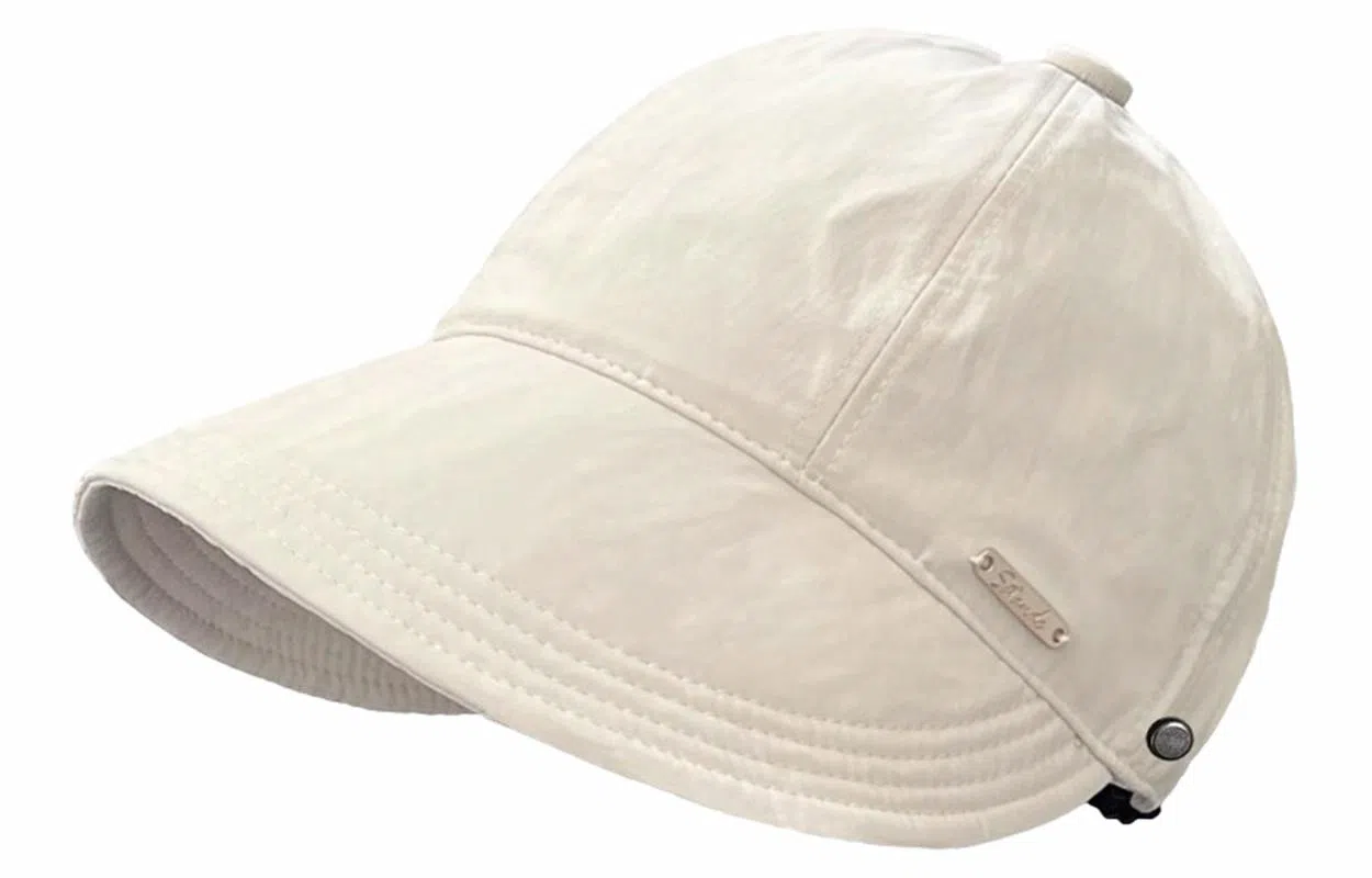 优幽兰 休闲简约纯色高级感大头围显脸小遮阳帽韩版素颜遮脸防紫外线遮阳帽百搭时尚 聚酯纤维 鸭舌帽 女款