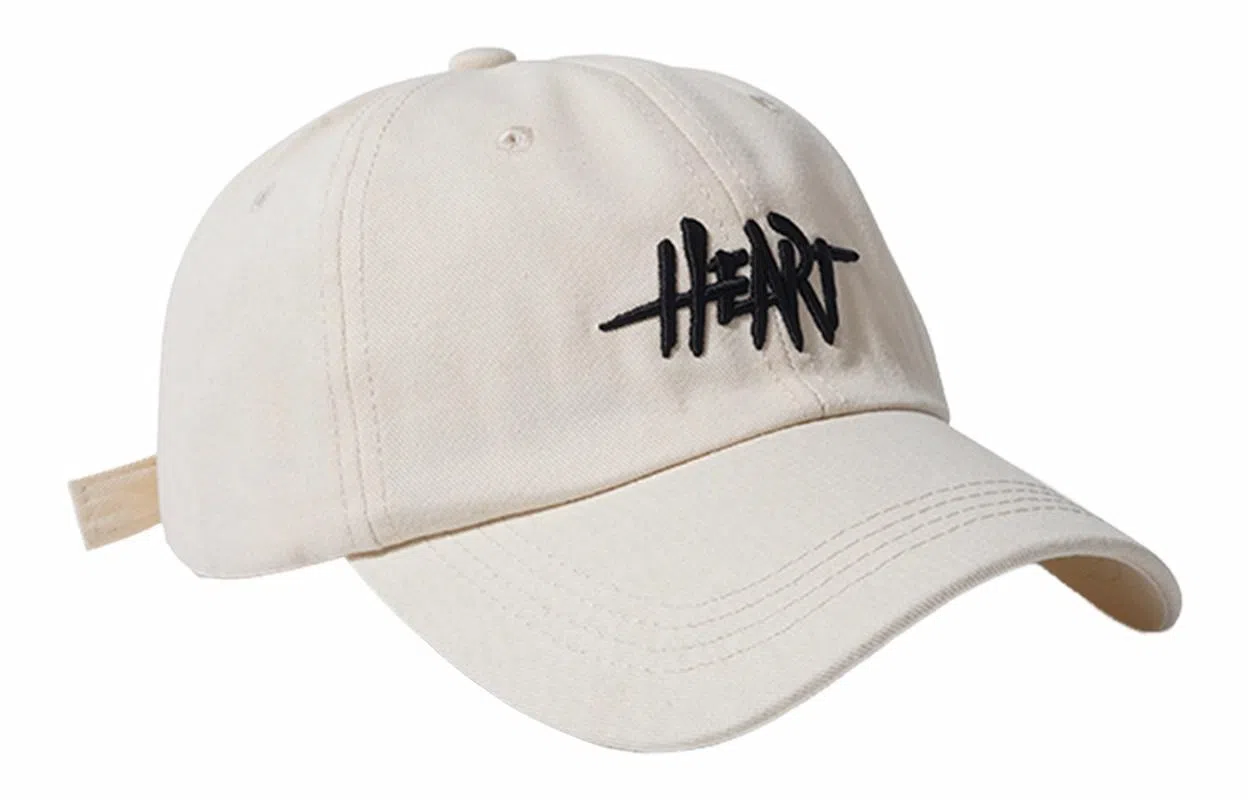 优幽兰 时尚百搭大头围显脸小休闲百搭韩版防紫外线遮阳帽美式辣妹街头复古字母刺绣太阳帽子 棉 鸭舌帽 男女同款情侣款