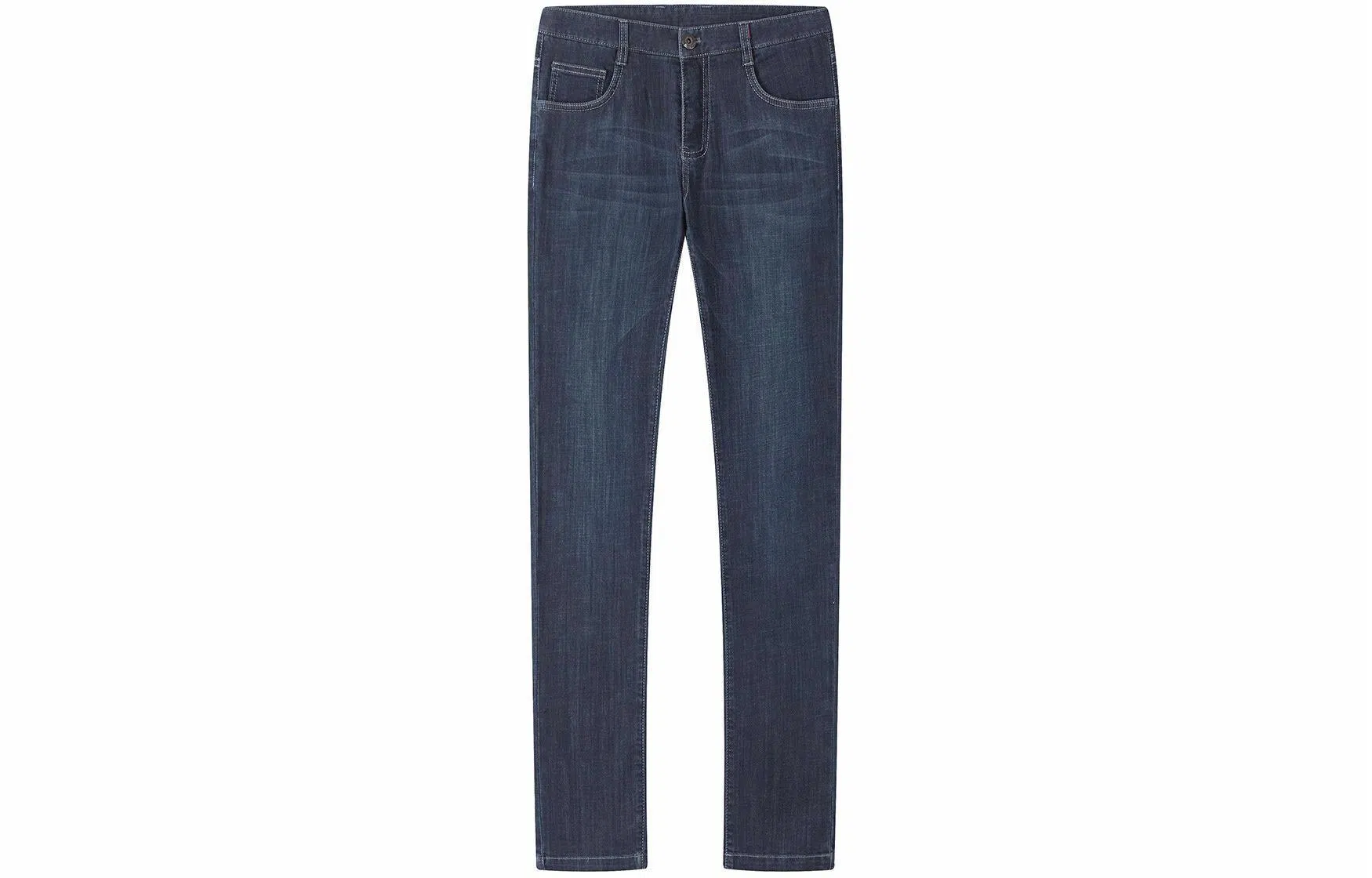 红豆 舒适纯色百搭牛仔裤 男款 深蓝