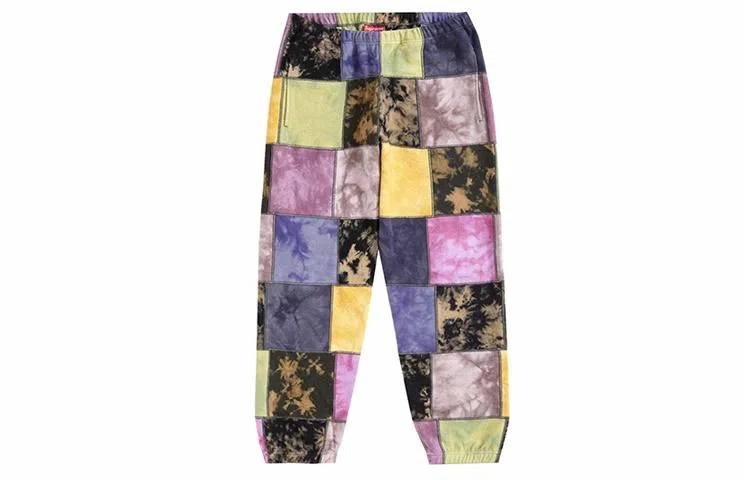 Supreme SS19 Patchwork Tie Dye Sweatpant