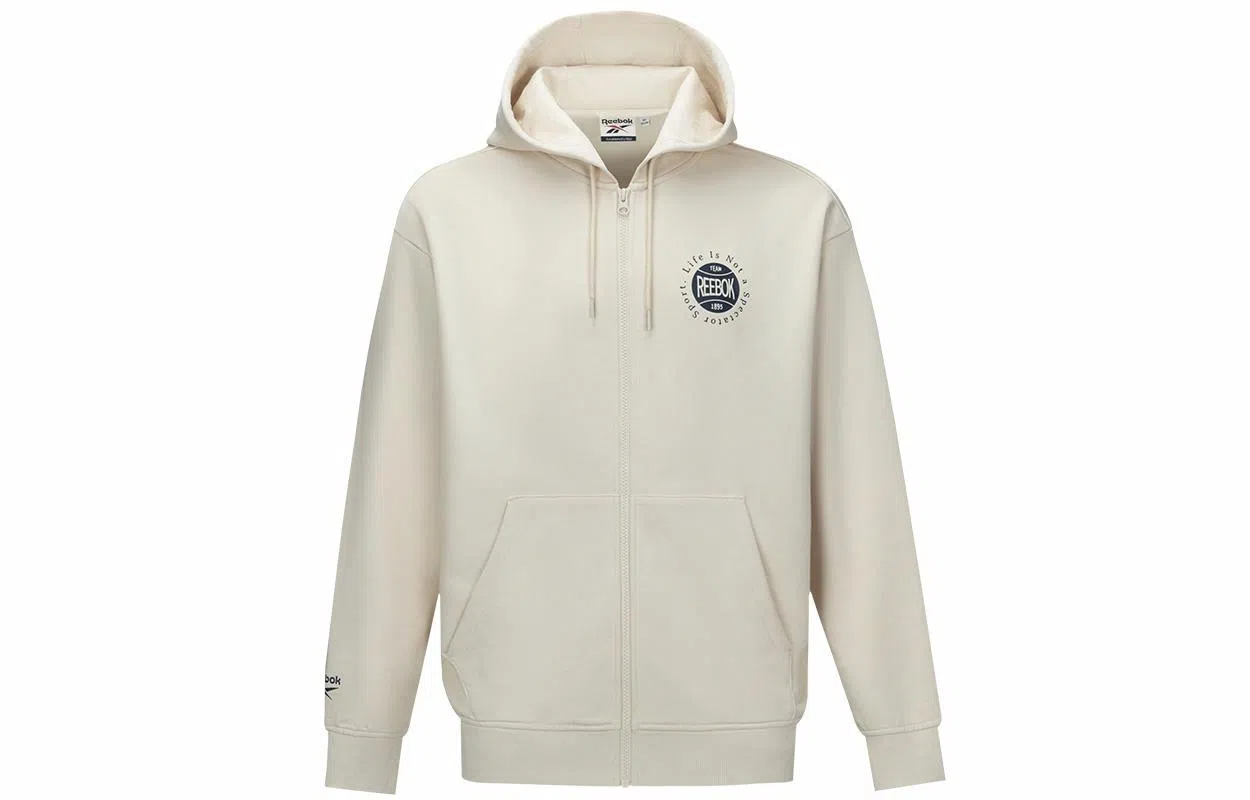 Reebok Hooded Zip Jacket Beige