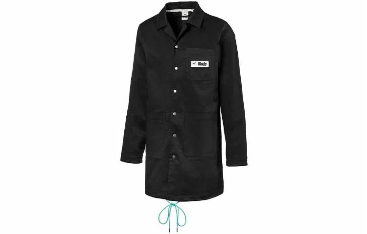 Puma x RHUDE Logo Trench Coat Black
