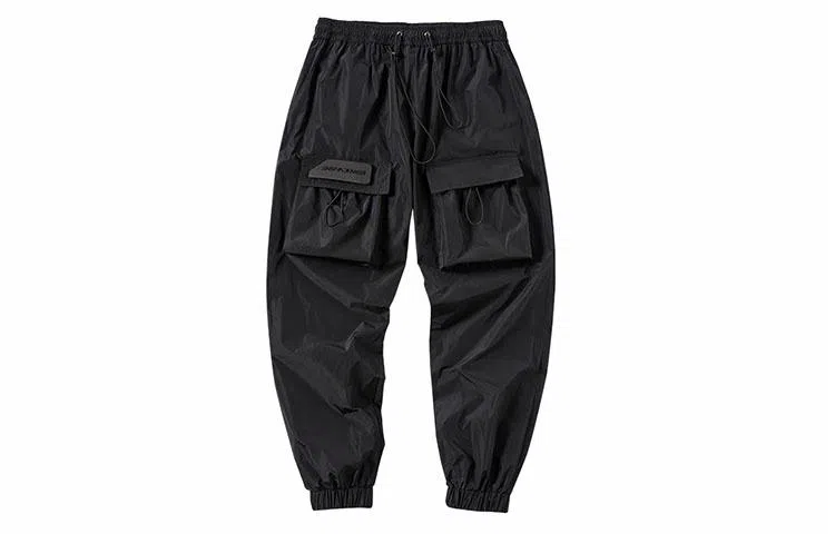 ENSHADOWER Metal Nylon Drawstring Joggers