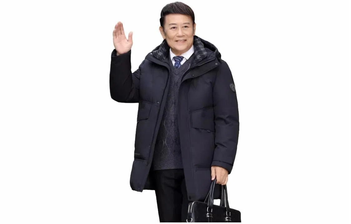 鸭鸭 中长款保暖休闲羽绒服 男款