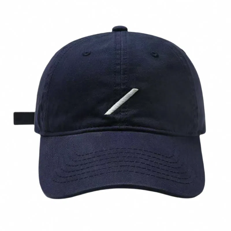 优莲茵 大头围韩版休闲刺绣斜杠 四季百搭显脸小简约户外防晒太阳帽 棉 鸭舌帽 男女同款情侣款