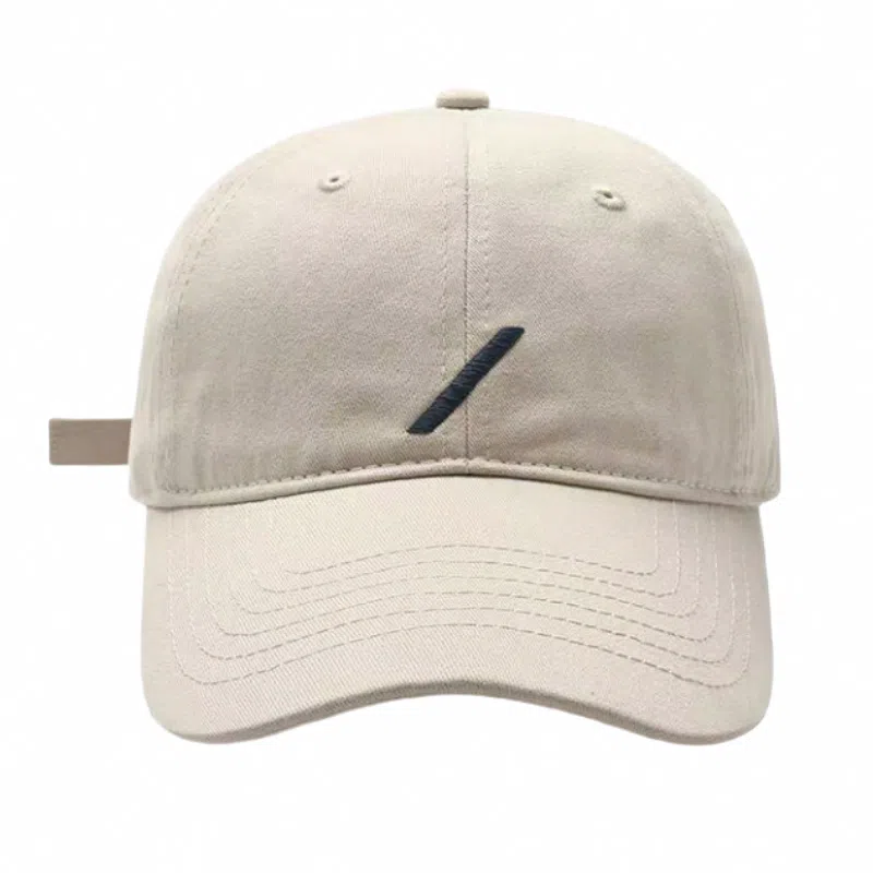 优莲茵 大头围韩版休闲刺绣斜杠 四季百搭显脸小简约户外防晒太阳帽 棉 鸭舌帽 男女同款情侣款