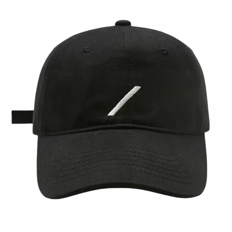 优莲茵 大头围韩版休闲刺绣斜杠 四季百搭显脸小简约户外防晒太阳帽 棉 鸭舌帽 男女同款情侣款