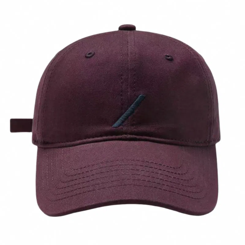 优莲茵 大头围韩版休闲刺绣斜杠 四季百搭显脸小简约户外防晒太阳帽 棉 鸭舌帽 男女同款情侣款