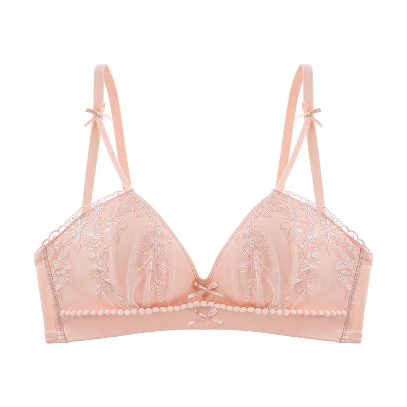 欧迪芬 透气轻薄亲肤柔软小胸显大聚拢上托收副乳防下垂蕾丝全包裹文胸 女款