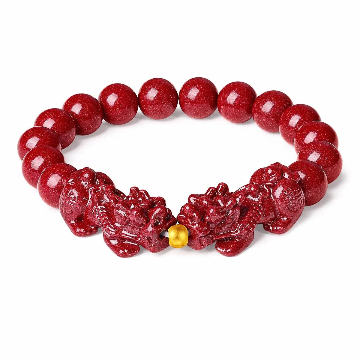 壹仟俩 天禄瑞兽 招财转运 新中式国潮小众本命年 #好运 朱砂 手串 女款