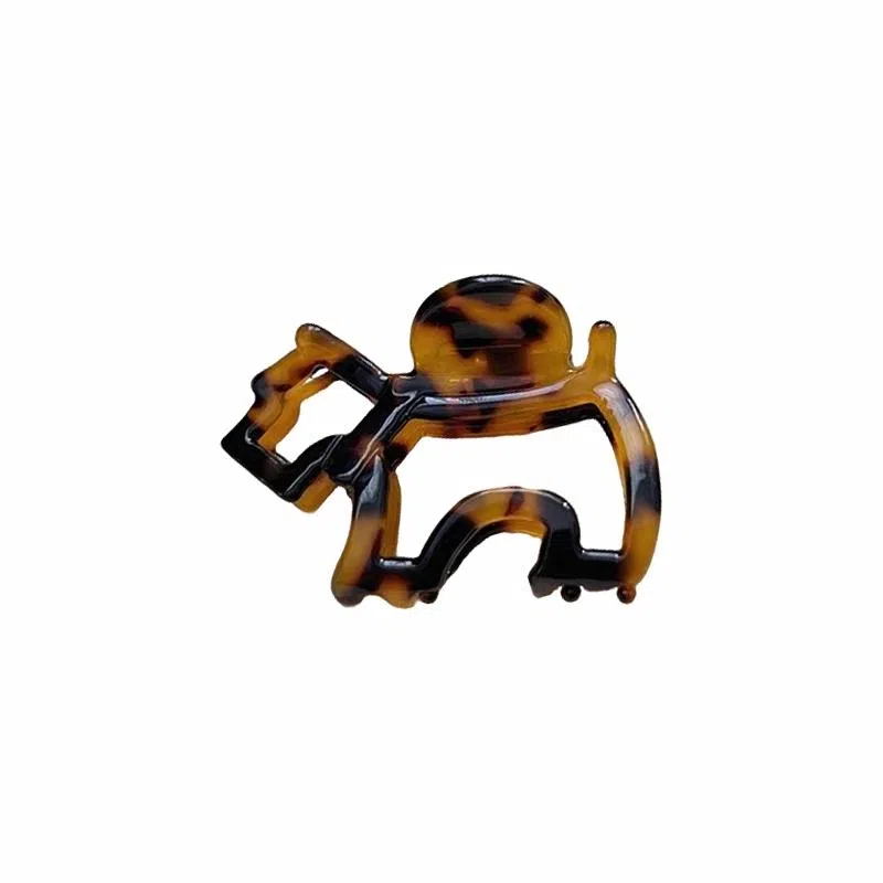 蒙妮 醋酸镂空小狗抓夹 树脂 发夹 男女同款情侣款