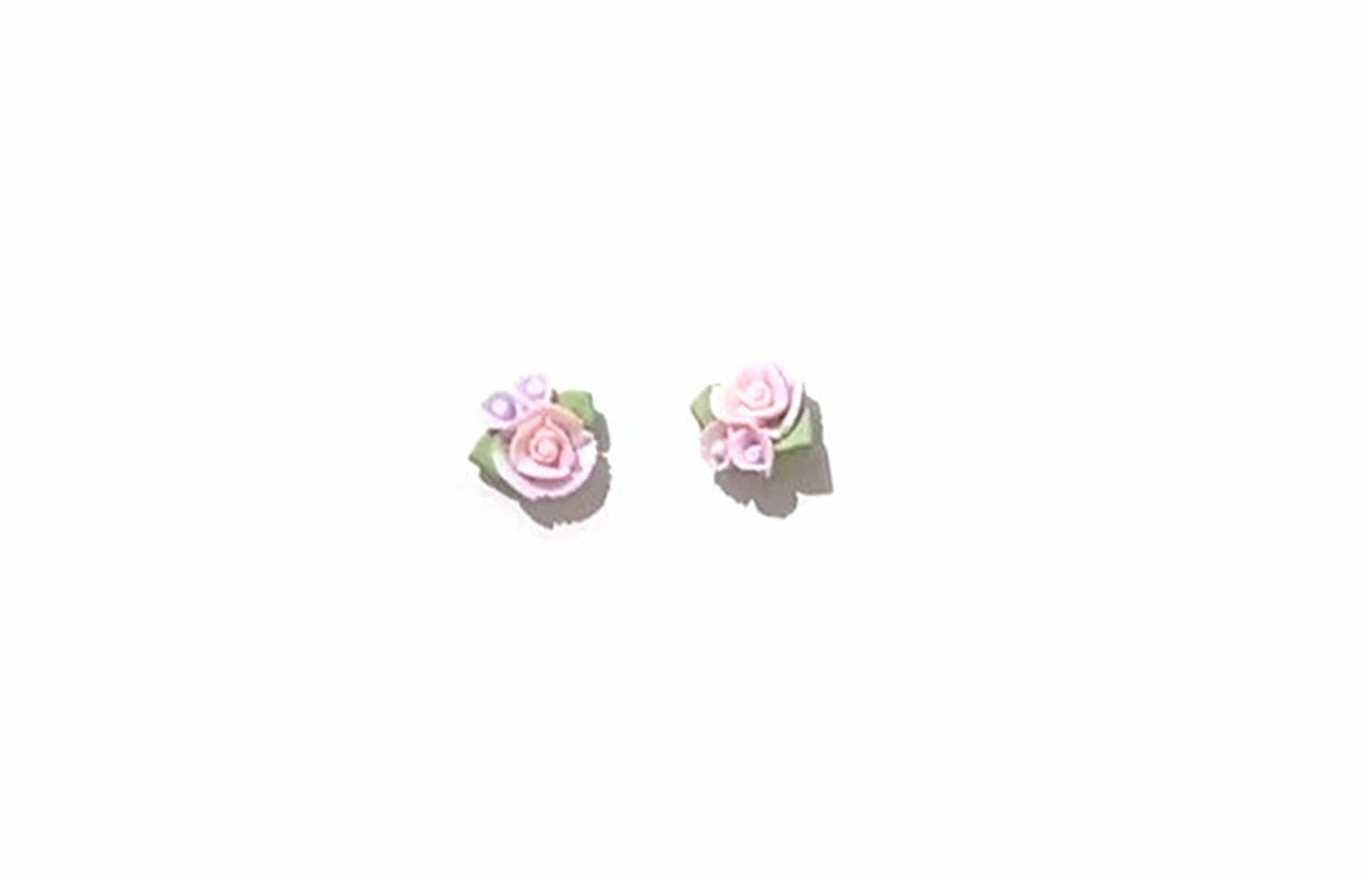 迎百宝 花语 春日浪漫花团锦簇 轻奢百搭设计感繁花似锦套装 一周不重样韩系温柔优雅通勤百搭修饰脸型 耳钉 男女同款情侣款