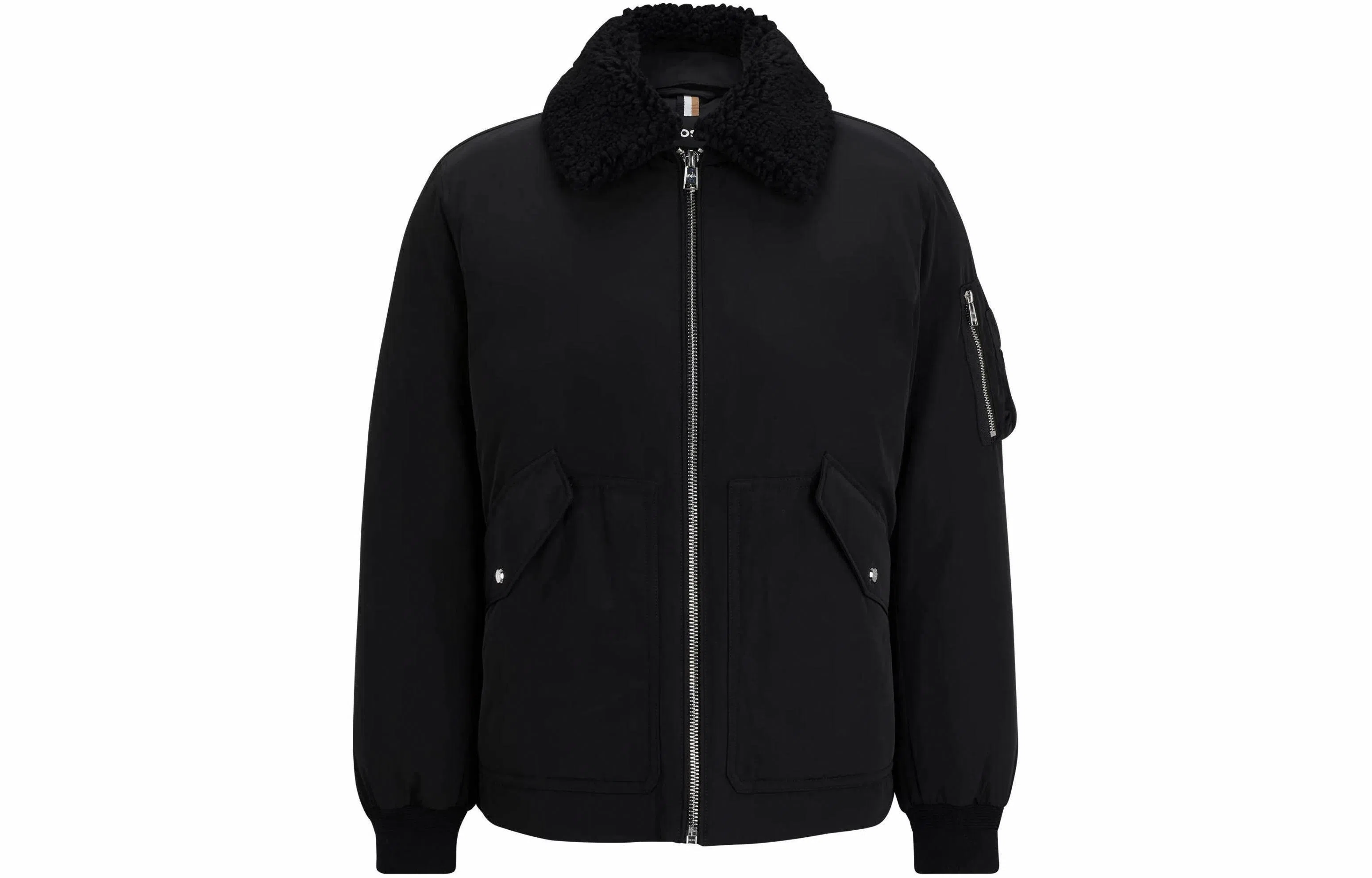HUGO BOSS Water-Repellent Jacket With Faux-Fur Collar