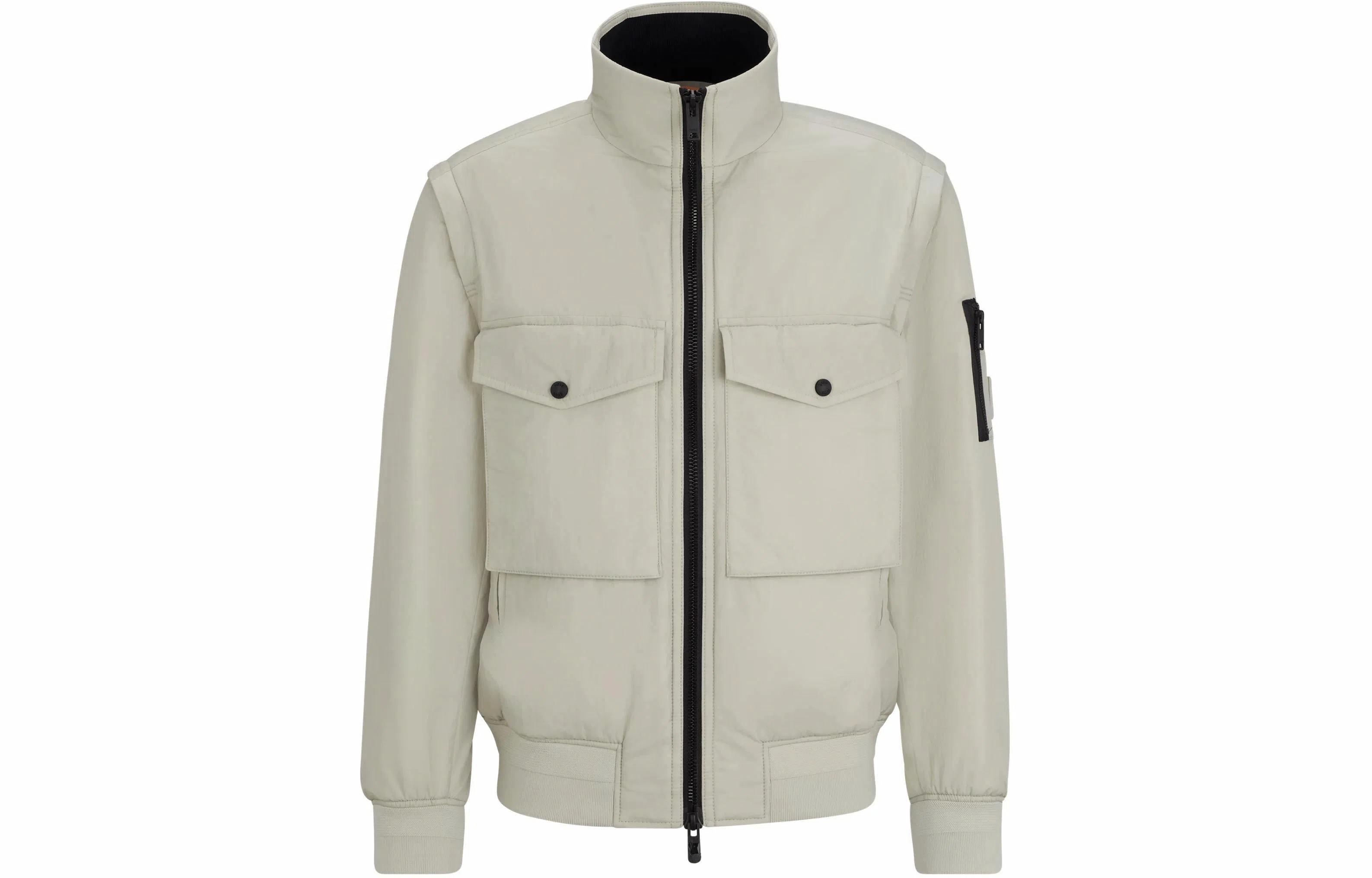HUGO BOSS Water-Repellent Bomber Jacket With Detachable Sleeves
