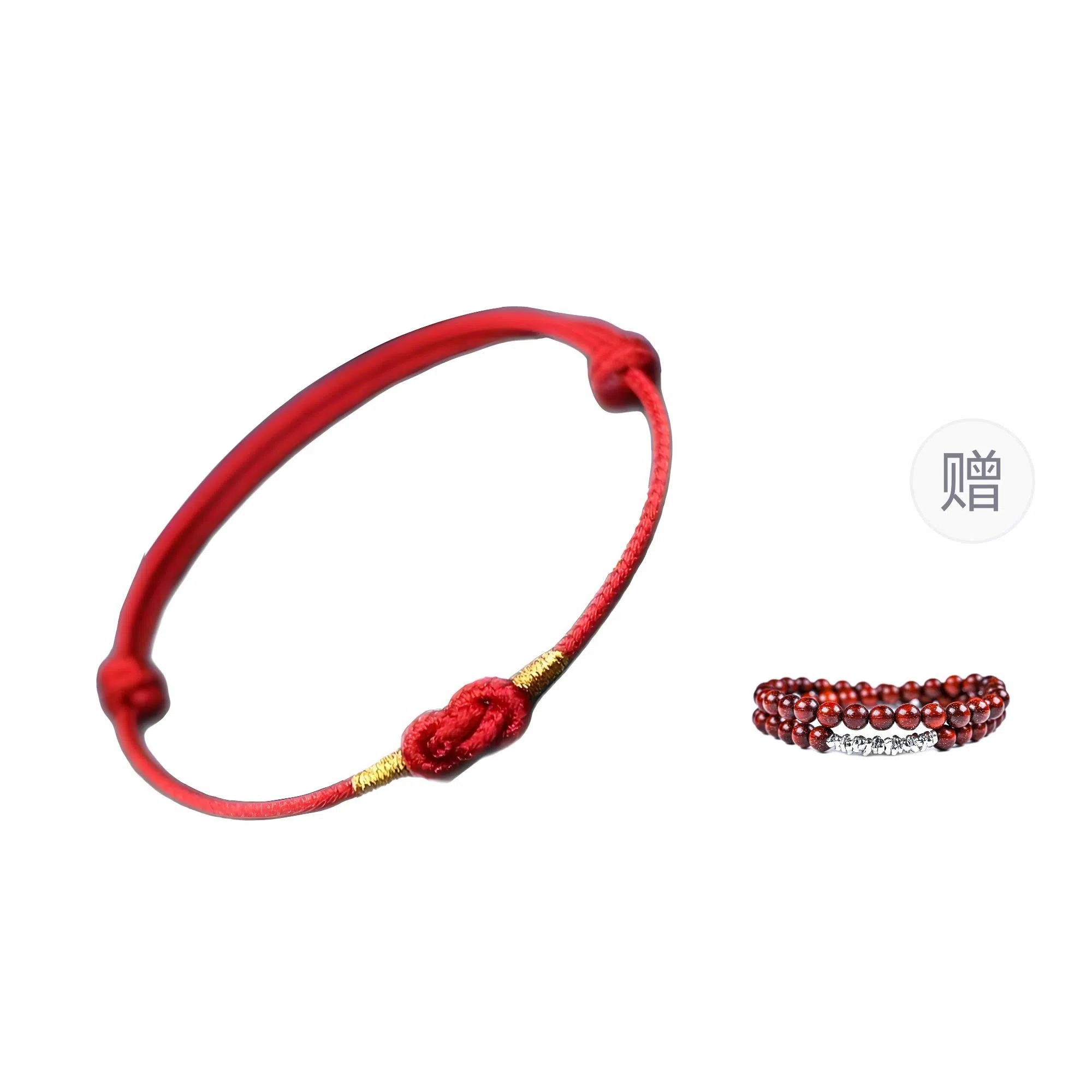 【到手2条】 素于 国潮复古轻奢高级时尚百搭八方来财银蛇送福脚链手工编织小众设计饰品#好运配饰 织物 手绳 男女同款情侣款