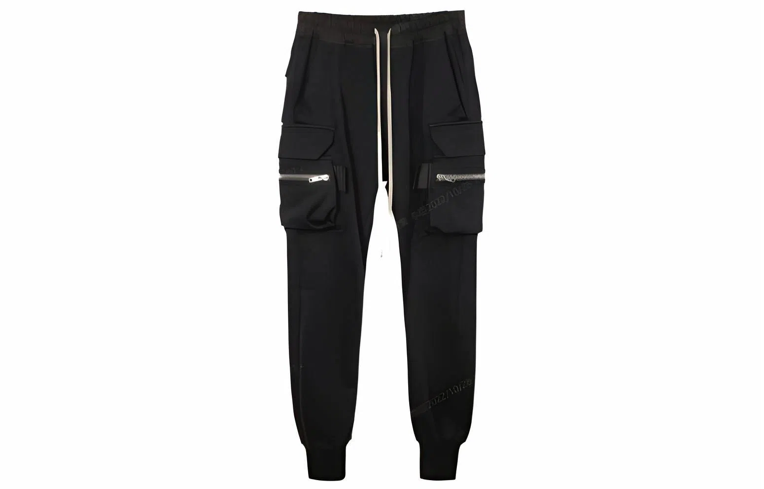 Rick Owens RO High Waist Cargo Pants Black
