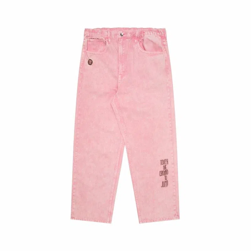 Aape SS24 Pink Denim Jeans