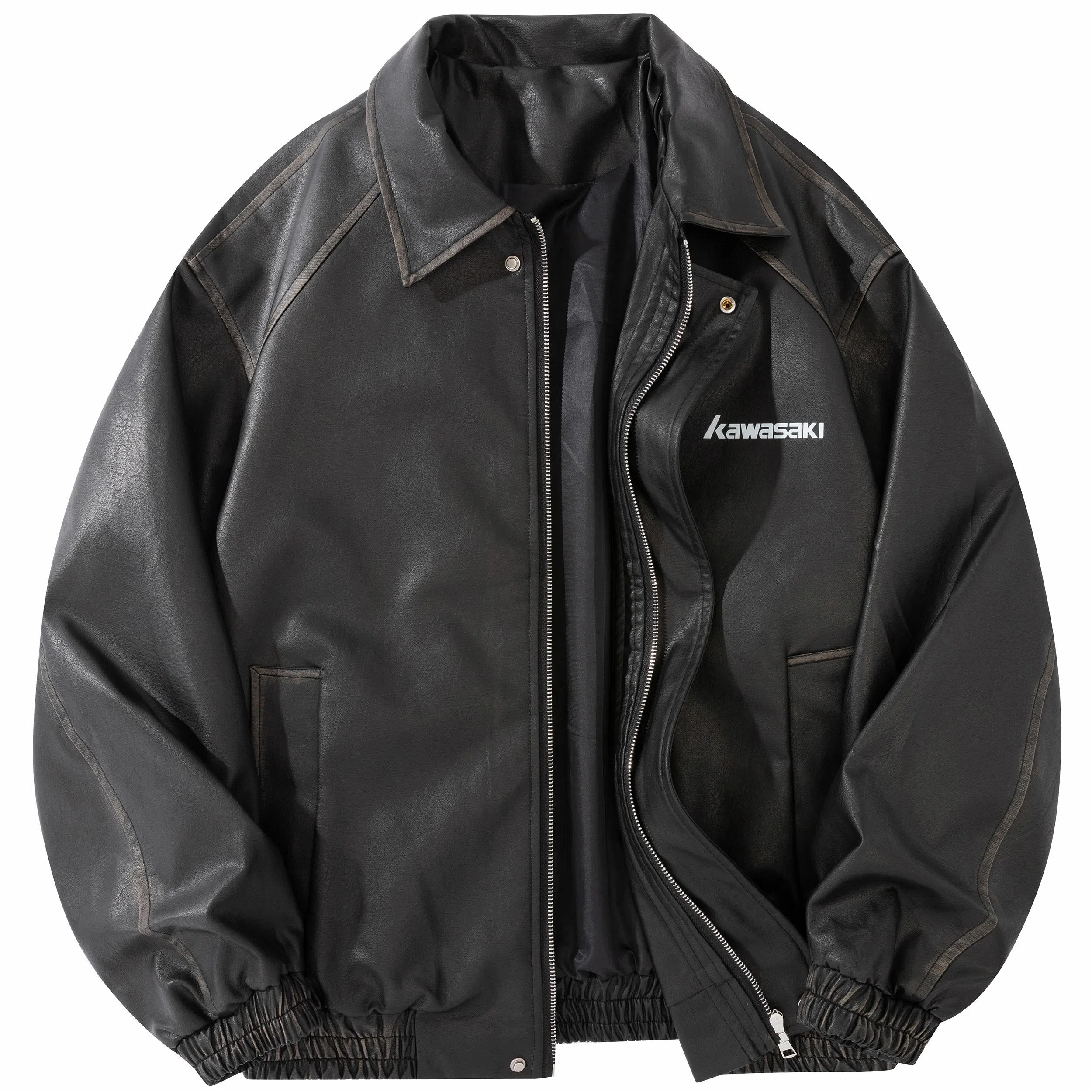 Kawasaki Retro Racing PU Jacket