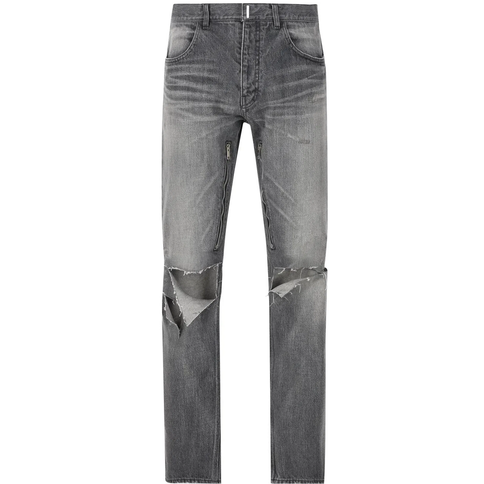 Givenchy SS23 Distressed Zipper Jeans